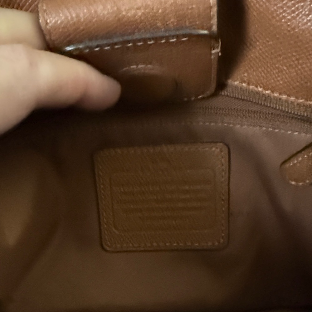 Coach Tan Leather Crossbody Bag - Picture 6 of 16